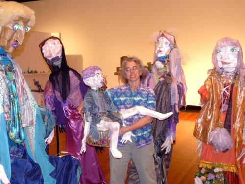 Francesca Borgatta Artist and Studio: Artist and Large Puppets